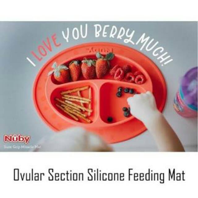 NUBY OVULAR SECTION FEEDING MAT / NUBY SECTION PLATE / PIRING SEKAT