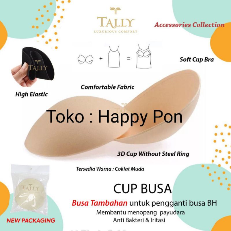 Cup busa bra BH tambahan busa tipis Tally