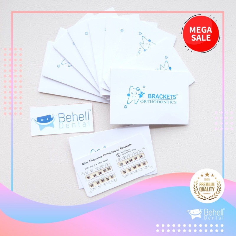 ORIGINAL Bracket Behel METAL Permanen amplop Murah / kawat dental orthodontics fancy mini perbaikan gigi