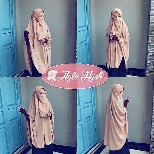 Jilbab instan khimar syari RISA Instan bergo jilbab cadar tali