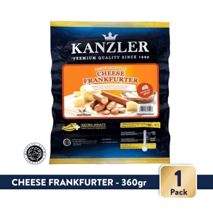 

Kanzler Cheese Frankfurter / Sosis Keju 360gr - Standard