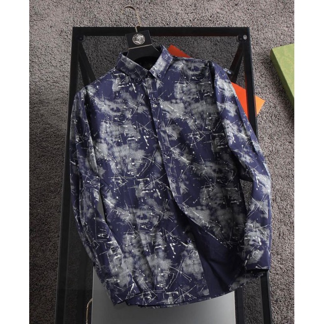 KEMEJA LENGAN PANJANG FASHION PRIA BRANDED QUALITY MIRROR