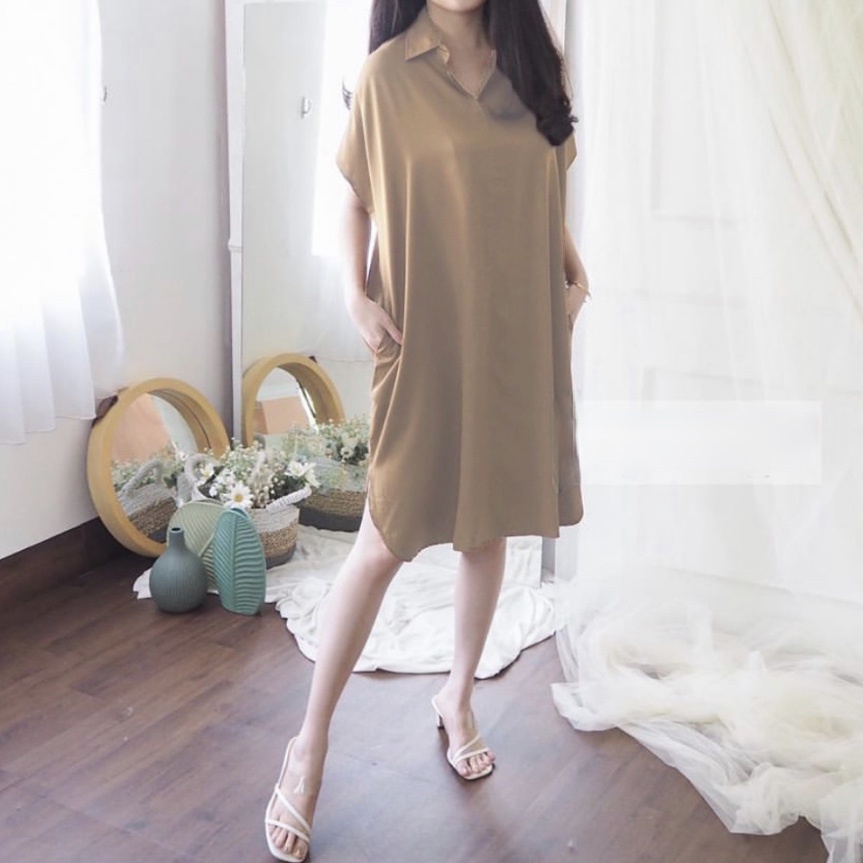 WSE390 - Dress Mega Dress Jumbo Wanita Super Premium Bahan Lembut Tidak Berbulu Warna Tidak Luntur