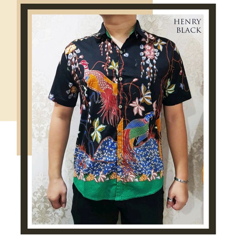 HENRY MAN STANDAR &amp; JUMBO - Kemeja Batik Pria