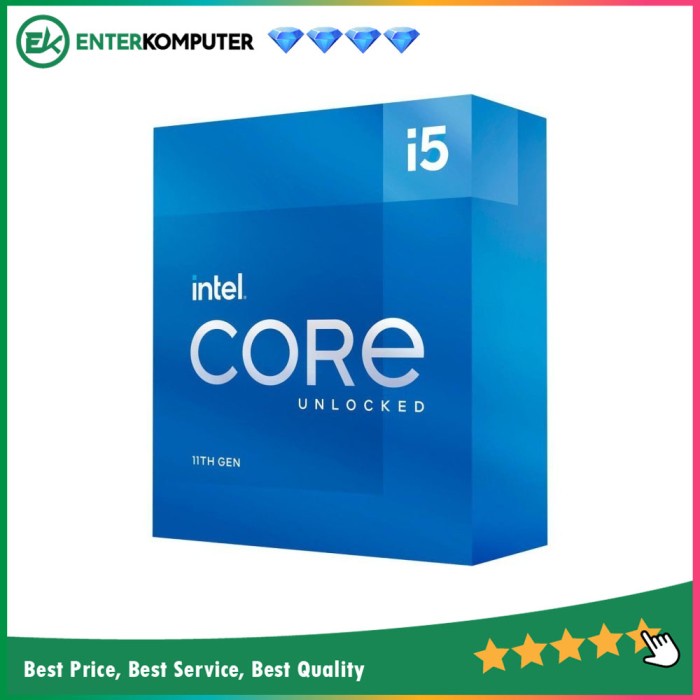 Intel Core i5-11600K 3.9Ghz Up To 4.9Ghz - Cache 12MB [Box] Socket LGA 1200 - Rocket Lake Series