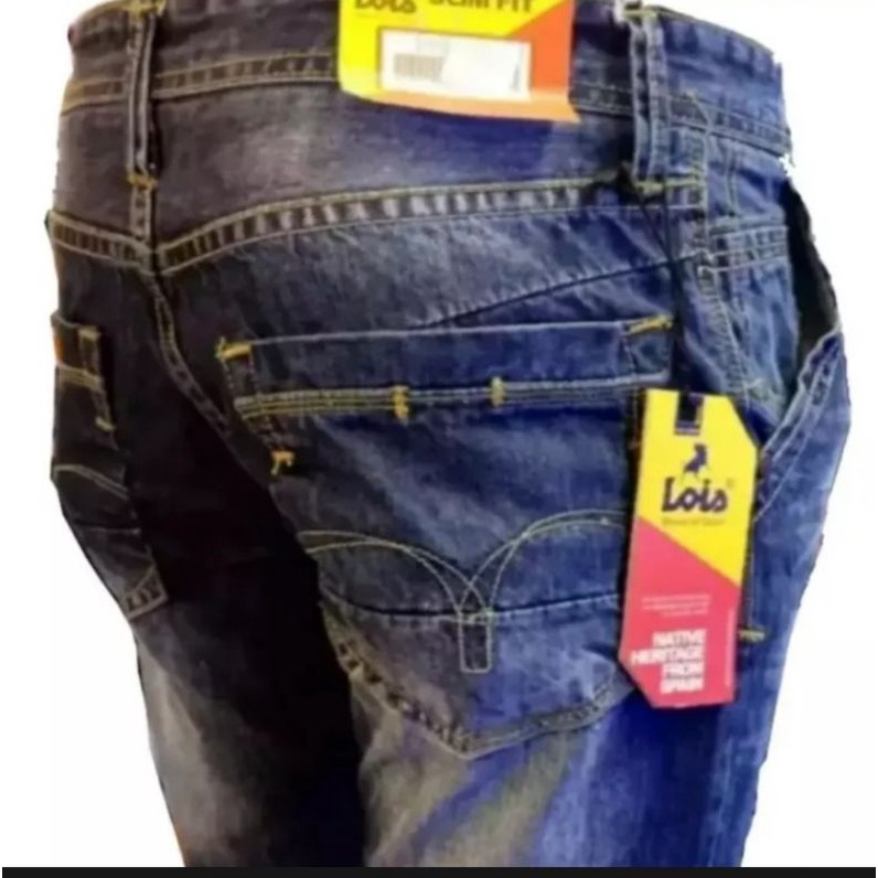 Promo celana jeans lois panjang pria reguler original//celana jeans lois fashion pria kekinian