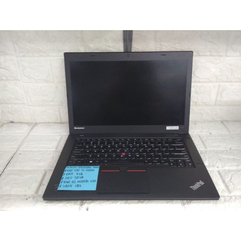 Laptop Lenovo T450 core i7 gen 5 second branded