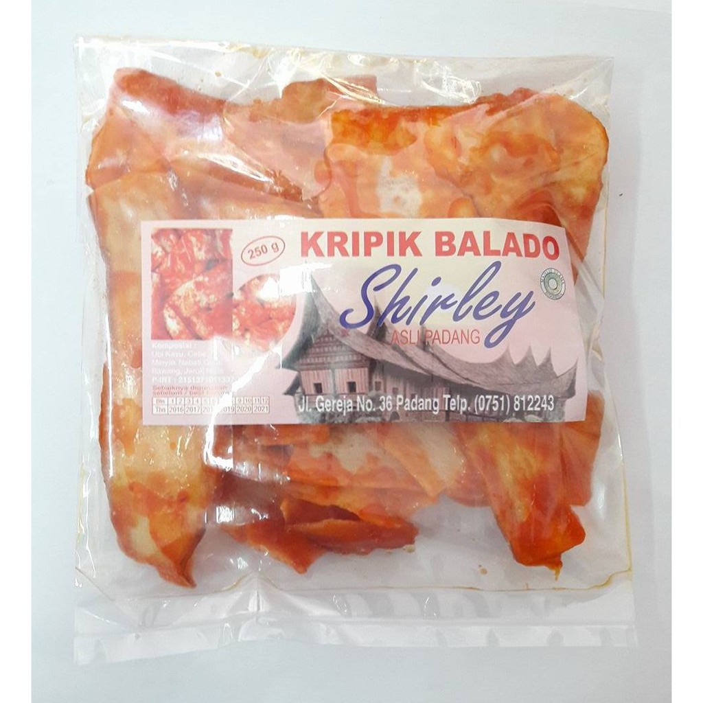 

Keripik Balado Shirley Panjang 250 gram - Asli Padang
