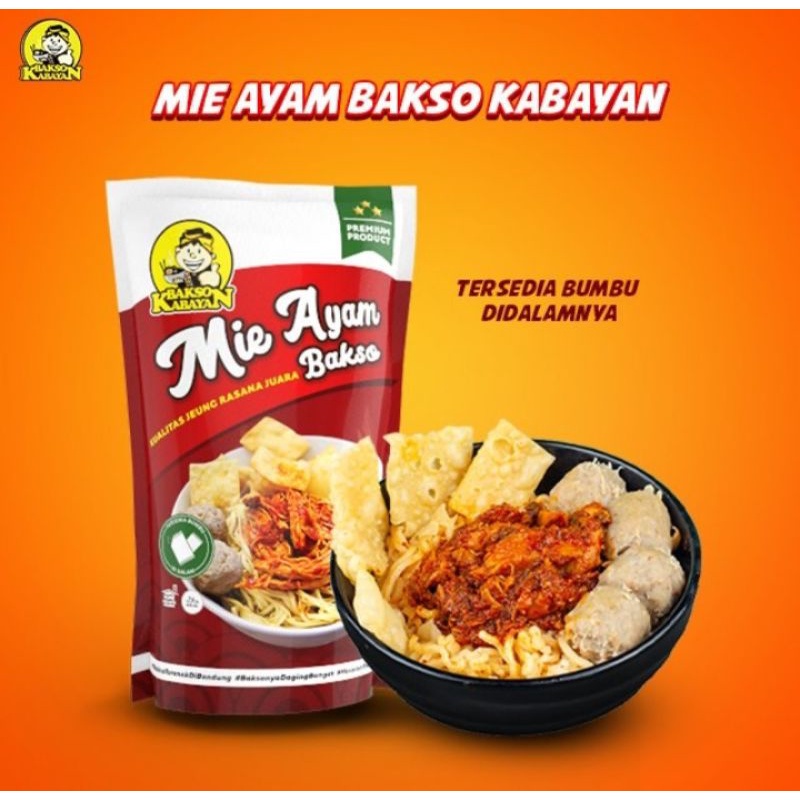 

Mie Ayam instan khas Kabayan homemade, halal, sehat dan 80% daging law fat