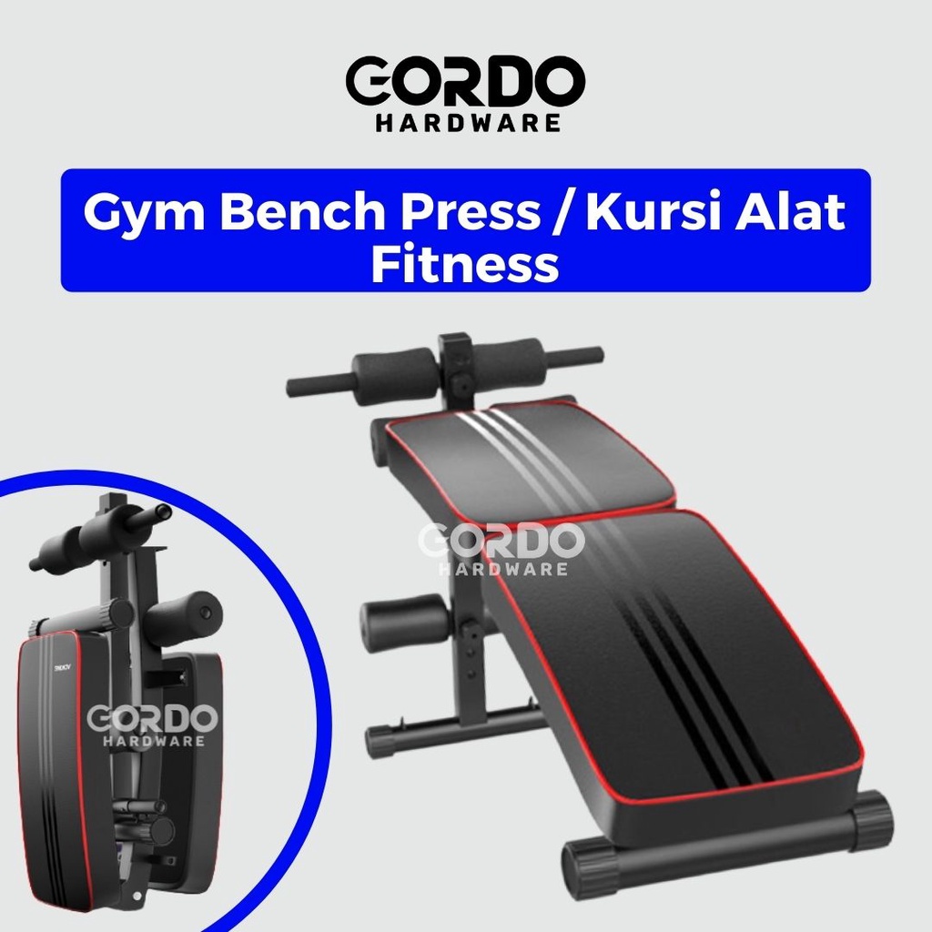 Kursi Alat Fitness / Gym Bench Press Abdominal Foldable / AB Bench Fitness