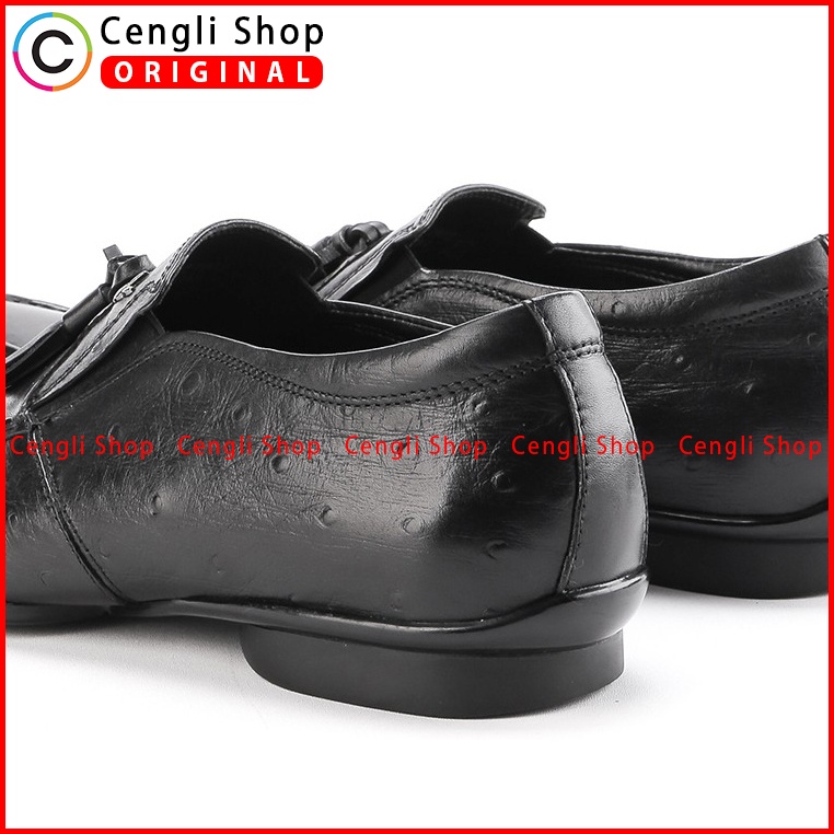 SEPATU PLAYBOY ORIGINAL PANTOFEL KULIT FORMAL PRIA TERBARU HITAM PL10