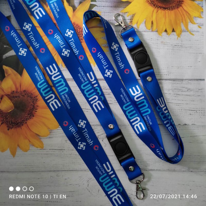 

Tali idcard Timah Bumn Timah | Lanyard TIMAH BUMN Printing satuan high quality