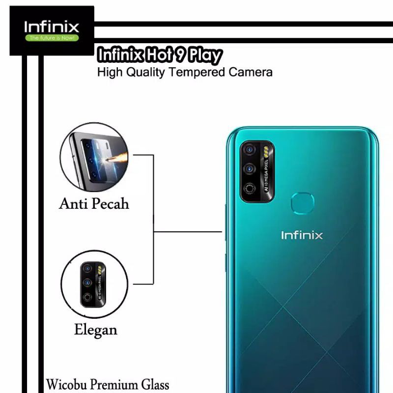 Tempat Glass Anti Gores Kaca Kamera Infinix Hot 9 / Hot 9 play Tg Anti Gores Kamera Belakang