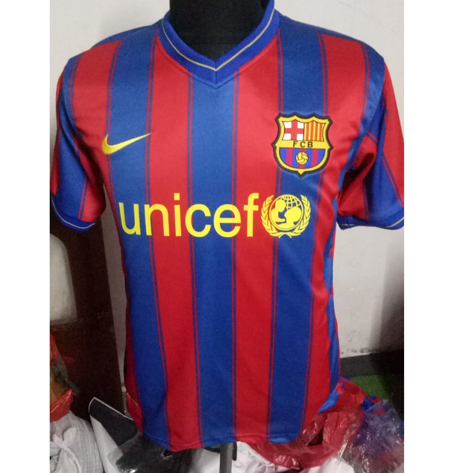 Jersey Barcelona_ retro barca. jadul tahun 2010 home