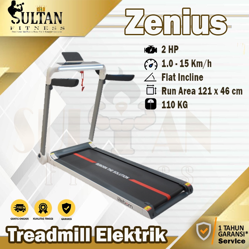 Treadmill Elektrik Smart  Zenius Alat Fitness iReborn Original Jogja