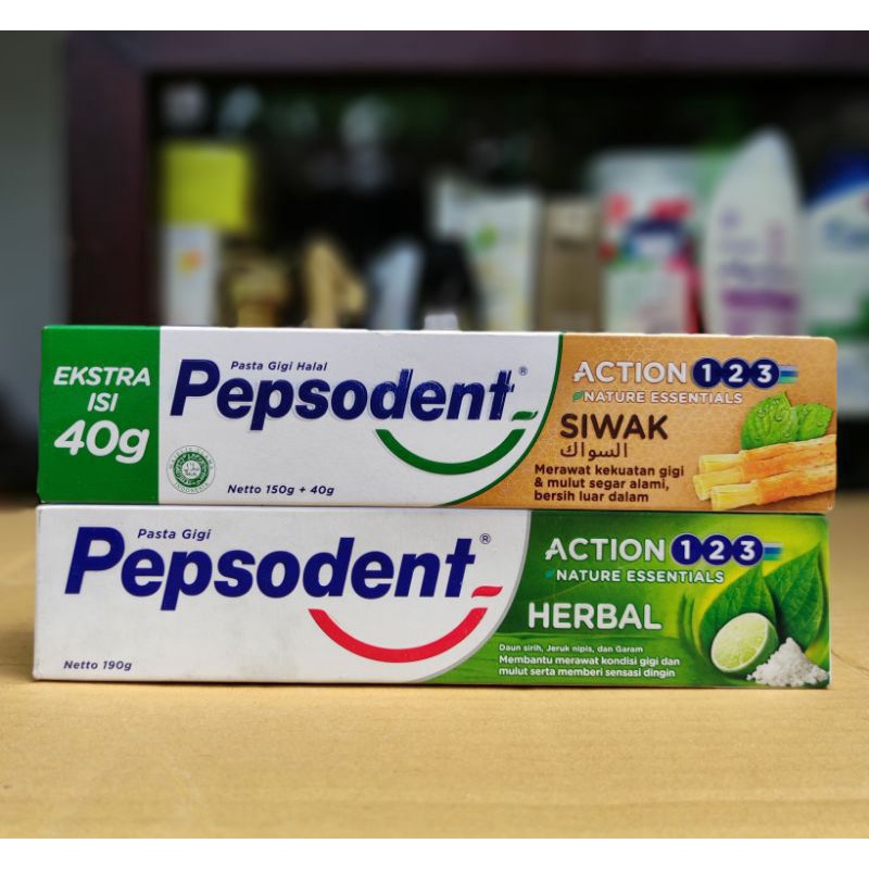 Pepsodent Pasta Gigi Action 123 [Herbal dan Siwak]