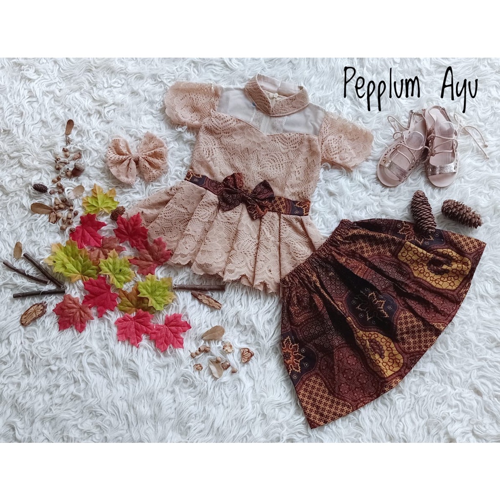 Kebaya Pepplum Ayu Anak Unik/Baju Adat anak/Kebaya Anak murah kebaya kartini