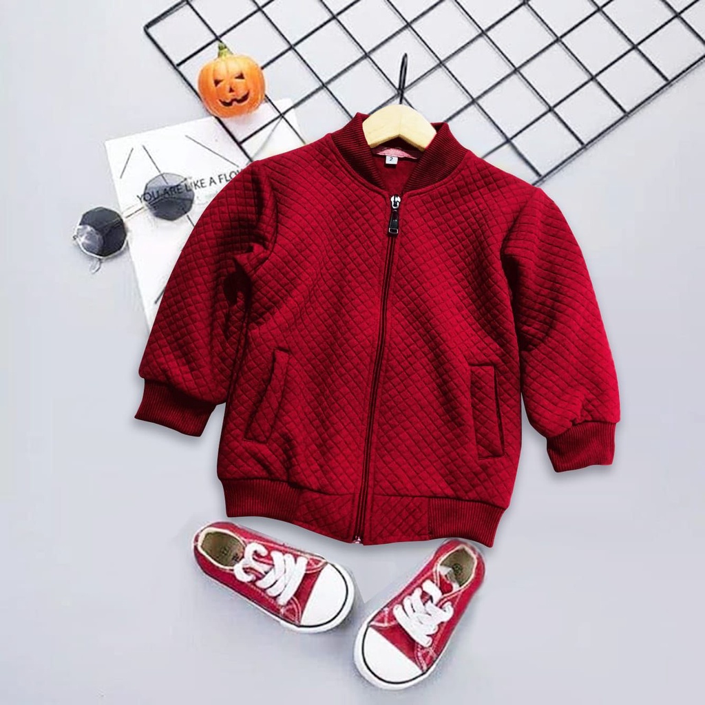 JACKET ANAK LAKI LAKI PEREMPUAN ATASAN UMUR 1-5 TAHUN JACKET COMFY OUTFIT ANAK MASA KINI BAJU PAKAIAN ANAK TERBARU ATASAN ANAK TERMURAH