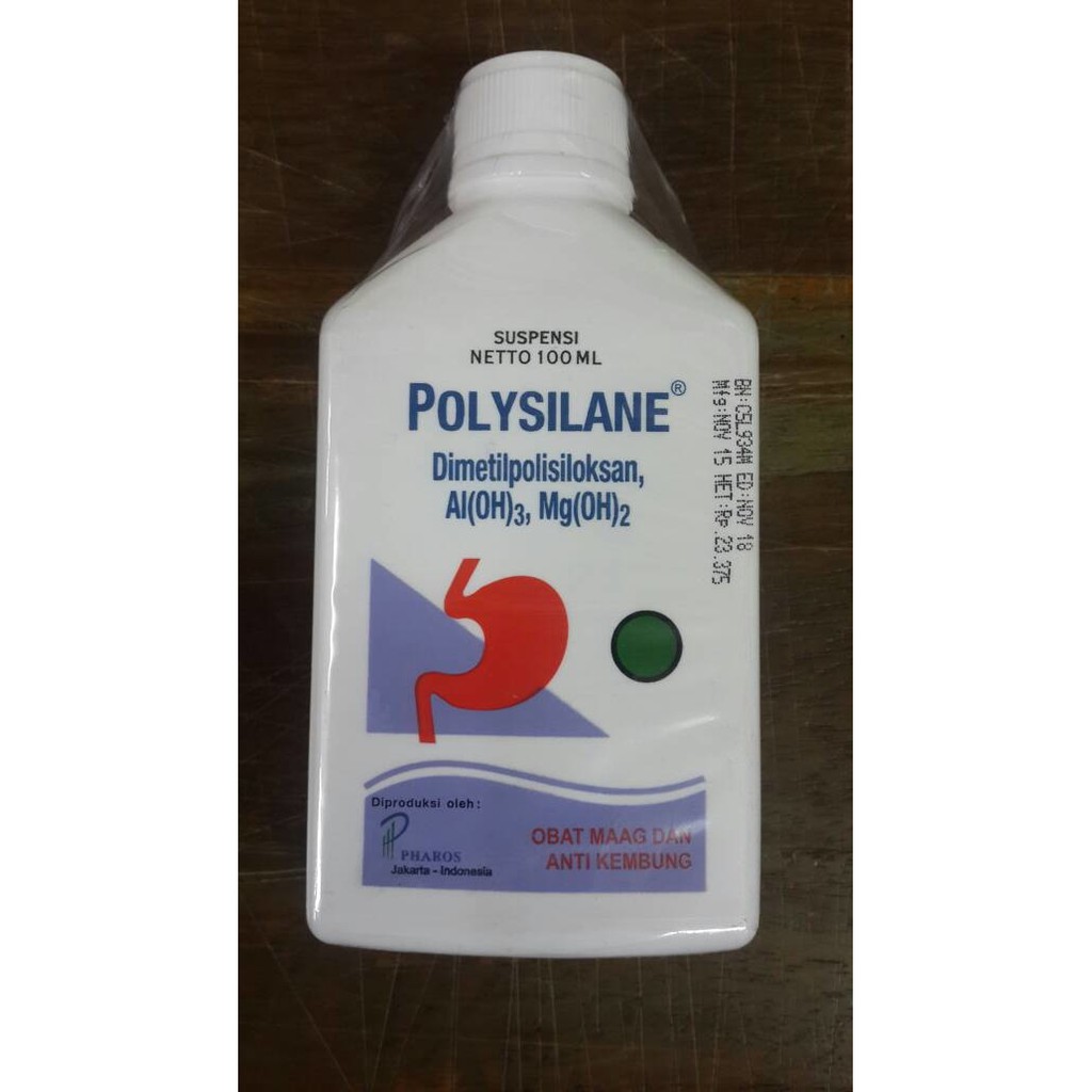 polysilane syrup 100 ml obat  maag  lambung kembung cair  