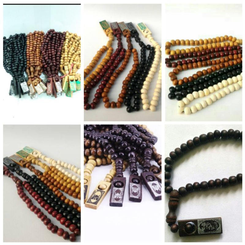 Tasbih 33 Tasbih Kayu Wali Kunkun bagus buat oleh oleh haji, umrah dan Souvenir pernikahan