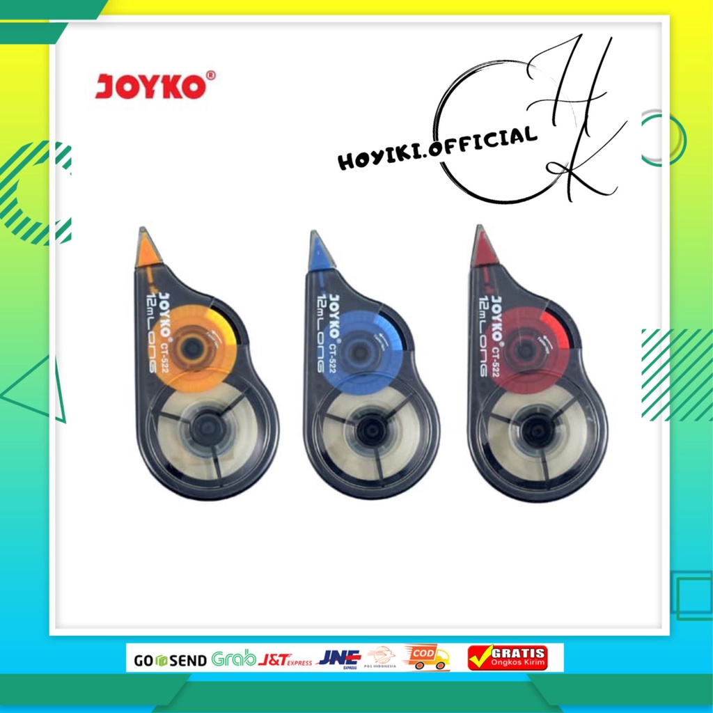 

JOYKO Tipex Penghapus Correction Tape / Pita Koreksi Joyko CT-522