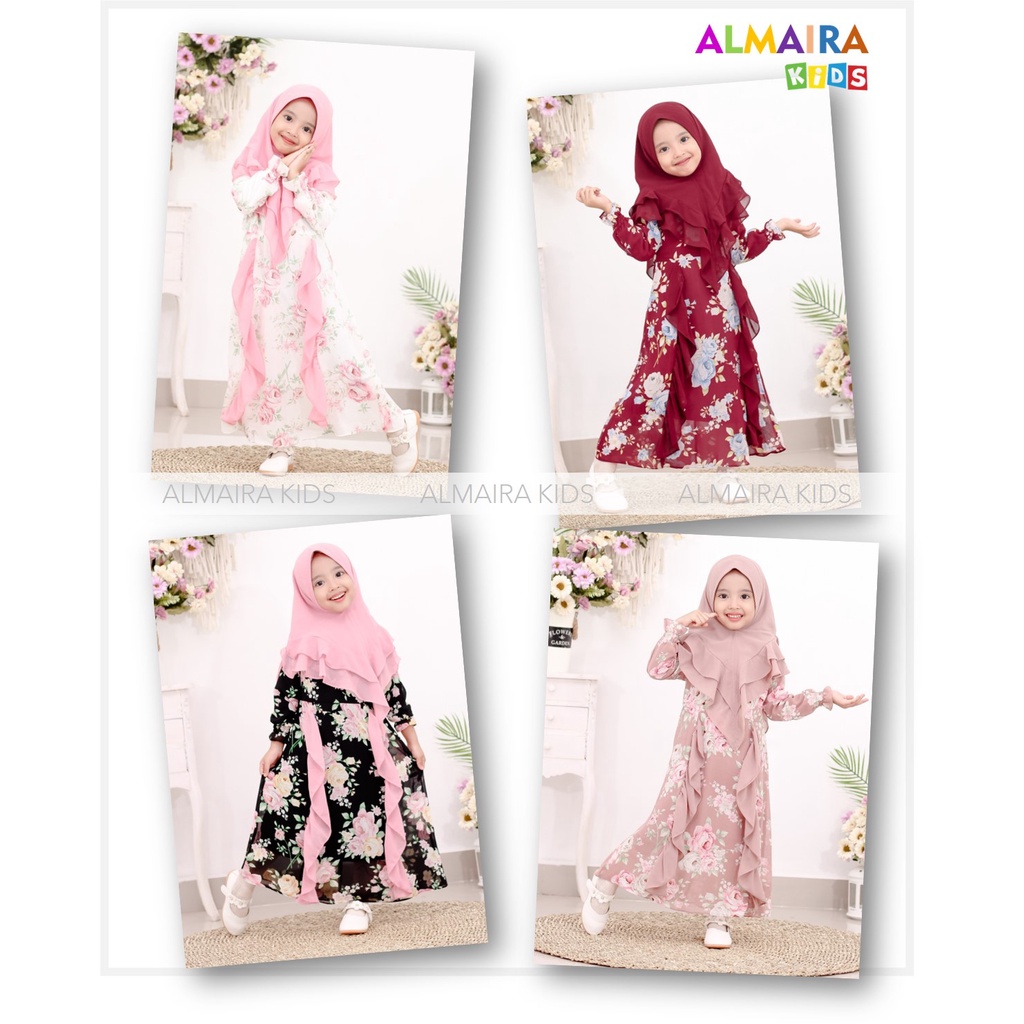 GAMIS ANAK PEREMPUAN BAJU MUSLIM ANAK PEREMPUAN 3 TAHUN 5 TAHUN 8 TAHUN 10 TAHUN