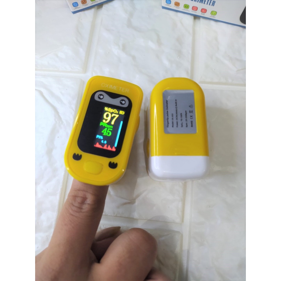 Pulse Fingertip Oximeter Anak kartun cartoon Alat Pengukur Oksigen - OXI833