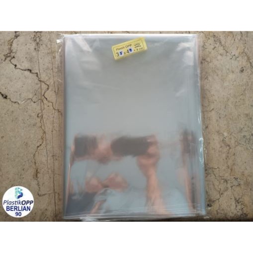 Plastik 35x45 cm Plastik Opp Seal Plastik Opp Lem Plastik Opp Bening Tebal 20 Micron