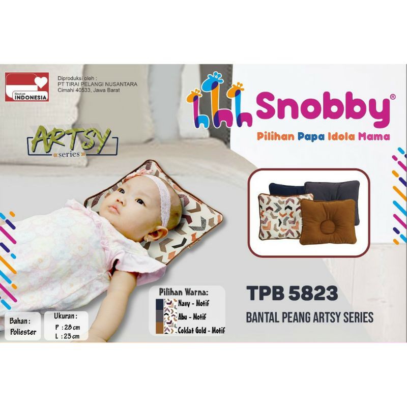 Snobby TPB 5823 Bantal Peyang Bayi Artsy Series