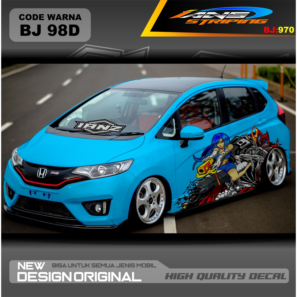 STICKER MOBIL JAZZ / STIKER MOBIL BRIO / DECAL STIKER MOBIL SWIFT / STIKER MOBIL TOYOTA / DECAL STICKER MOBIL / STIKER YARIS AYLA