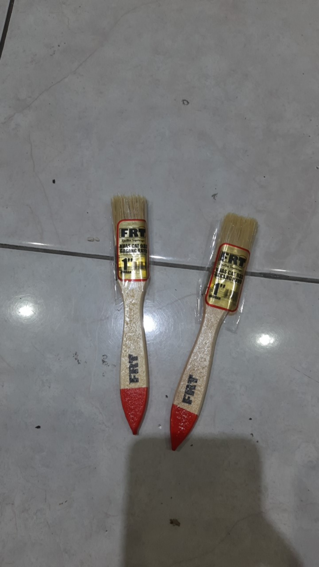 Kuas Cat Tembok Putih 1” Kuas Vernish Kuas Pernis 1 Inch