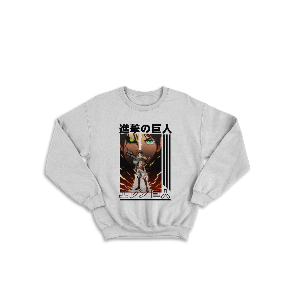 SWEATER HOODIE ANIME EREN TITAN SHINGEKY NO KYOJIN EKSLUSIVE