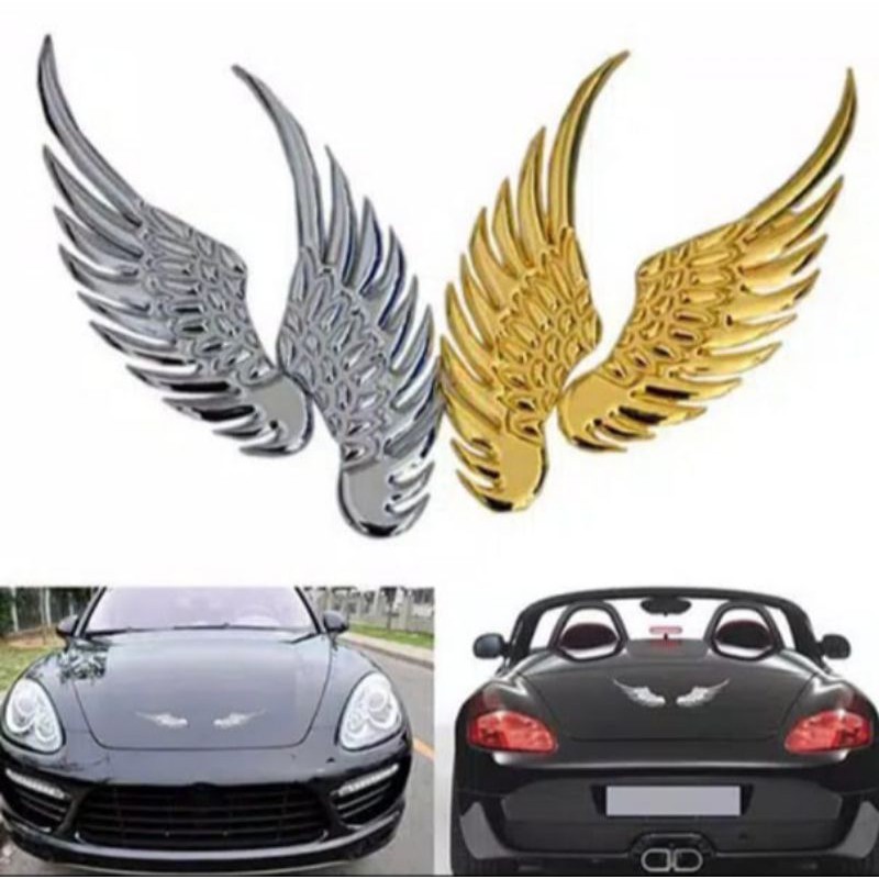 [COD] Emblem angel wings logo mobil bahan besi