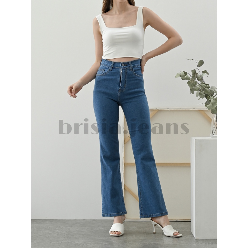 [SIZE 27-34] MINA Cutbray Jeans (Highwaist) - 3 WARNA - SERIES 2