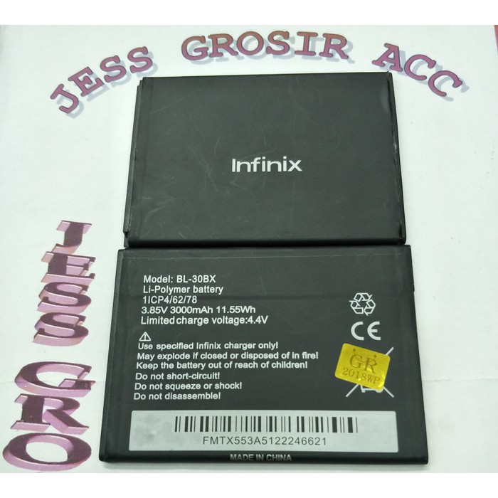 Baterai Battery Original INFINIX BL-30BX HOT 3S - Hitam