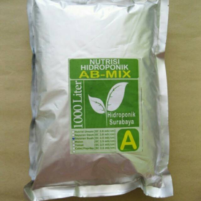 Pupuk Nutrisi AB Mix Hidroponik Surabaya 5 Liter - Buah / Tomat / Cabai Paprika