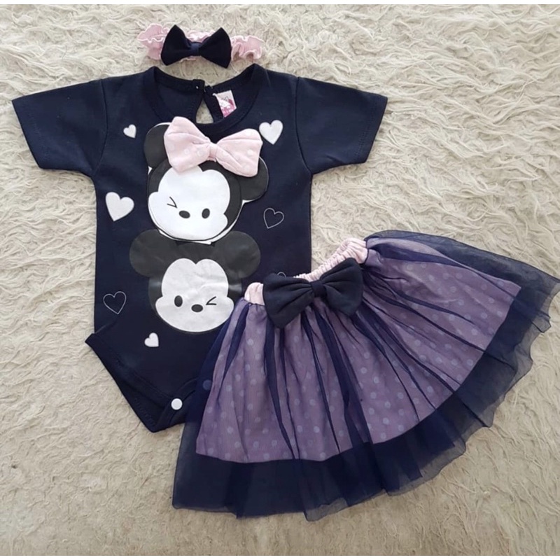 Jumper bayi perempuan 0 6 bulan newborn baby girl kado bayi polka set bando