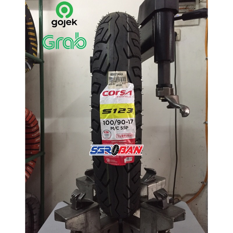 BAN CORSA S123 100/90-17 TUBELESS NOT BATTLAX BT45 RING 17 PROMO