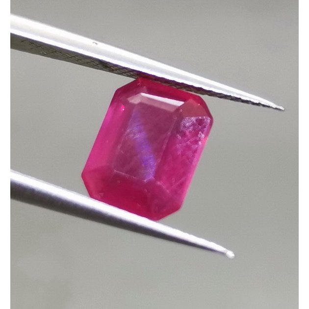 Batu Permata Asli Ruby Merah Delima Kotak Bagus Natural
