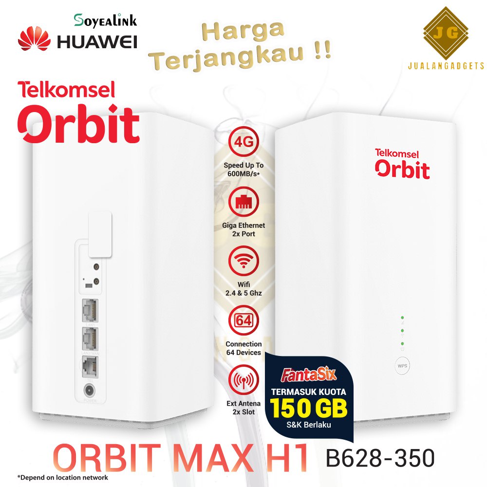 Telkomsel Orbit Max H1 Home Router B628 Kuota 150GB