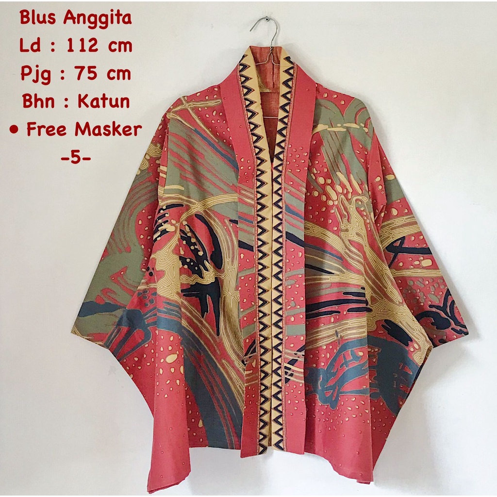 Blus Anggita batik solo atasan kerja trendy