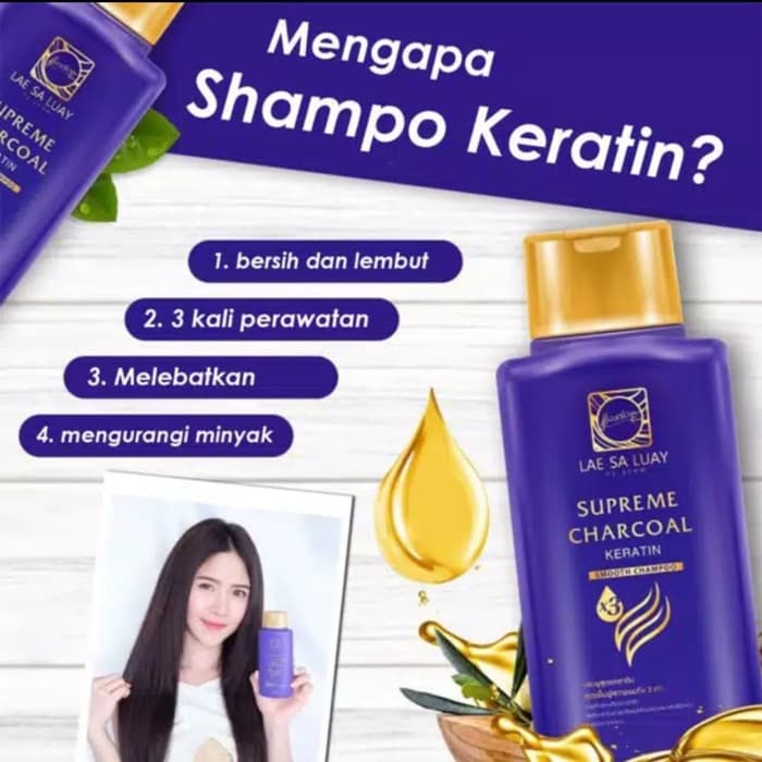 [BPOM] LAE SA LUAY Smooth Keratin Hair Spa Mask Shampoo Serum - Masker Sampo Perawatan Rambut