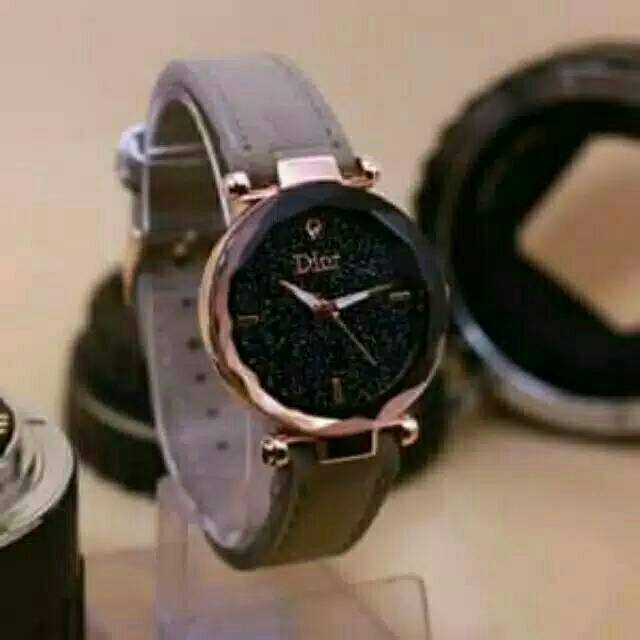 (Terima Cod)Jam Tangan Wanita (D) Badok Strap Kulit(Dikirim Jakarta)