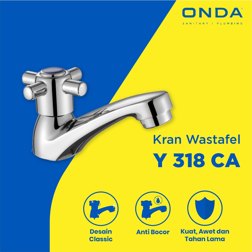 ONDA Y 318 CA Kran Wastafel Keran Dapur Cuci Tangan Basin Tap 1/2&quot;