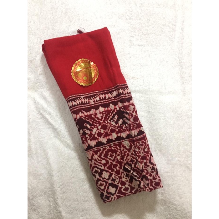 Clothes Selendang Tari Batik / Sampur Besar Warna Merah