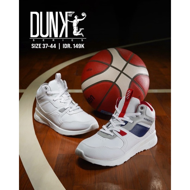 Aerostreet Dunk Putih Abu/Merah Biru