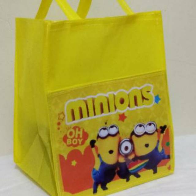 Tas ulang tahun minion 2 kantong