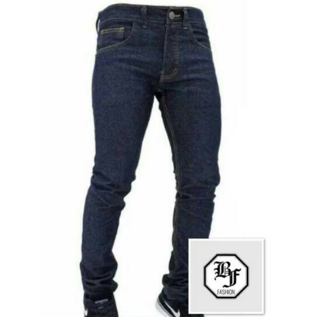  Celana  panjang  jeans  skinny biru dongker jeans  pensil 