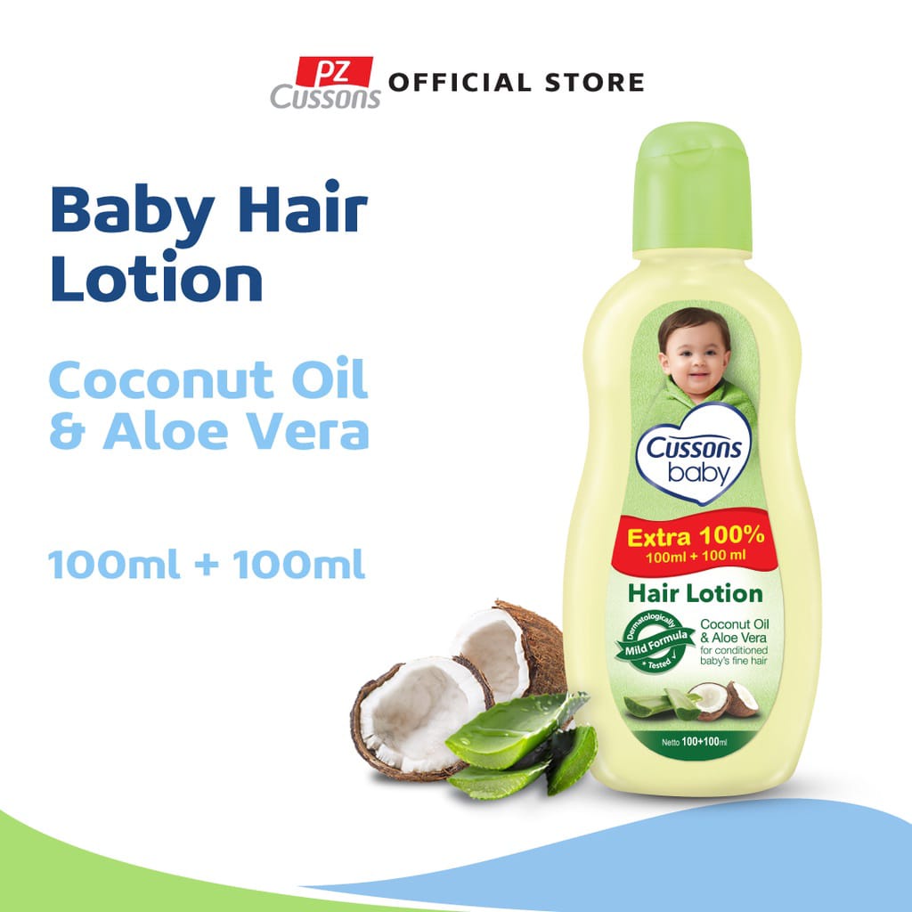 CUSSONS Hair Lotion Coconut Oil &amp; Aloe Vera 100ml + 100ml