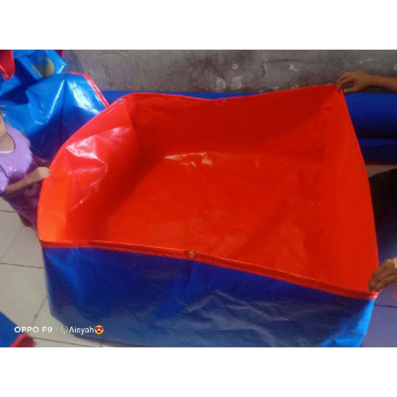 TERPAL KOLAM IKAN KOTAK TYPE A12 KOREA ORIGINAL UKRAN 100X100X50